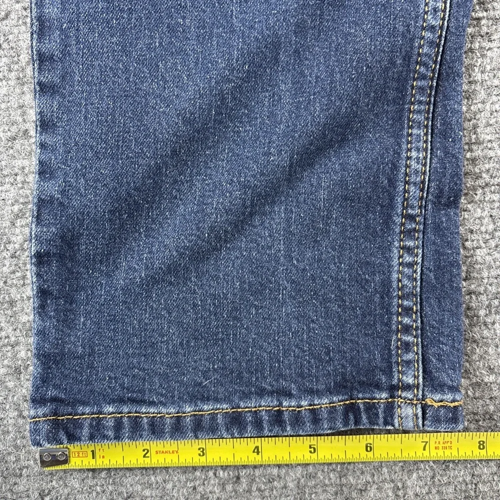 Levi's 514 Men's Straight Fit Jeans Size 32x34 Dark Wash Indigo Blue Denim